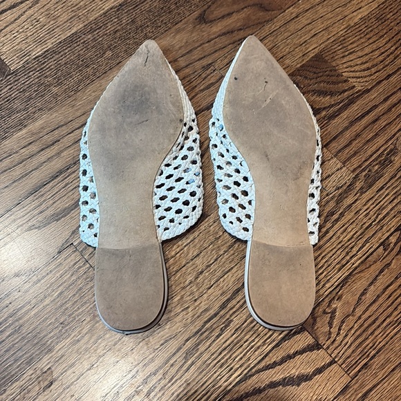 Jeffrey Cambell white woven mules size 10 - Picture 3 of 6